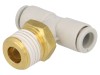 Conector Teu Mufabil SMC Alamă R 1/4 6mm 1-10 bar KQ2T06-02AS Pneumatic