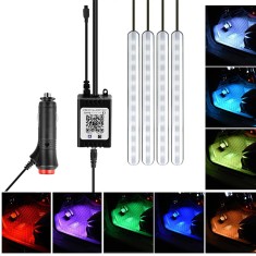 Set 4 Benzi LED auto F11, RGB, 16.2 cm, functie sonora foto
