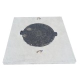 Capac camin din beton cu rama din fonta de 40 tone 140x140x20 cm
