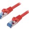 Cablu Patch Cord Ethernet Cat 6a LSZH Roșu