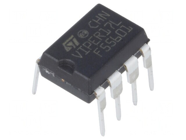 Driver PWM Controler Flyback DIP7 2,5A 800V 1 Can 54-66kHz