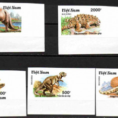 VIETNAM 1990, Fauna preistorica, Dinozauri, serie neuzata, MNH, nedant