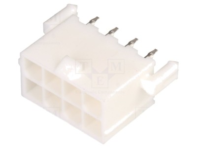 Conector soclu cablu-placă 8 pini aurit foto
