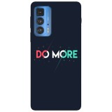 Husa compatibila cu Motorola Moto G51 5G model Do more, Silicon, TPU, Viceversa, Transparent, Carcasa