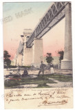 3499 - CERNAVODA, Dobrogea, Bridge, Romania - old postcard - used - 1912, Circulata, Printata