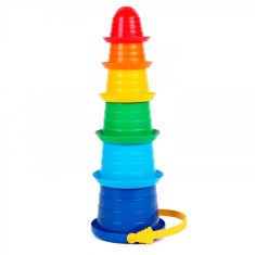 Jucarie educativa tip piramida, TechnoK, 6 pahare tip palarii sombrero foto