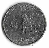 SUA quarter dollar 2000, New Hampshire 1788