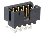 Conector soclu tată pentru PCB, 10 pini, pas 2 mm, THT
