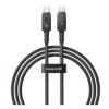 CABLU alimentare si date Baseus Unbreakable, Fast Charging Data Cable pt. smartphone,USB Type-C la USB Type-C 100W,2m,braided aliaj zinc,negru &quot;P10355