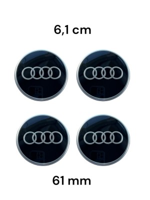 4X NEW GENUINE WHEEL HUB CAP COVERS 61 mm AUDI A1 A3 A4 A5 A6 A7 A8 Q2 Q4 Q5 Q7 Q8 R8 TT E-TRON 81A601170 foto