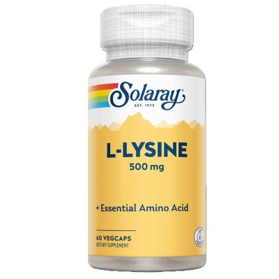 L-Lysine Solaray 500 miligrame 60 tablete Secom foto