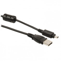 Cablu de date USB 2.0, 2M, negru, USB 2.0 A Tata 4 pini FUJI Tata foto