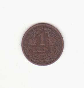 Olanda 1 cent 1922 -Wilhelmina foto