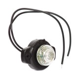 Lampa gabarit auto BestAutoVest 12V rotunda Alba cu led, cu suport 57x41.4x26.8mm, 1 buc. Kft Auto, AutoLux