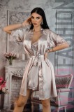 R873-102 Set 2 piese lenjerie sexy de lux din desu si halat