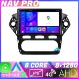 Navigatie Ford Mondeo 2010 2014 KIT MONDEO CLIMA EDOTEC-LITE Android Ecran 720P Octa Core 8 128 Carplay CarStore Technology