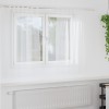VidaXL Perdele cu perdele 2 pcs Alb 140 x 140 cm Poliester