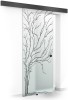 Usa culisanta Boss &reg; Black, model Speed negru, 80x215 cm, sticla 8 mm mata securizata, glisanta in ambele directii, Modern Glass Art