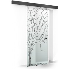 Usa culisanta Boss &reg; Black, model Speed negru, 80x215 cm, sticla 8 mm mata securizata, glisanta in ambele directii