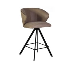 Scaun de bar bej in diferite materiale ✔ model DEEA foto