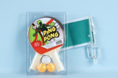 Set 2 palete de ping pong cu fileu inclus si 3 mingi foto