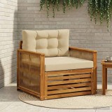 vidaXL Canapea Medie pentru Exterior Lemn Solid de Acacia natural 3438947