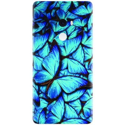 Husa silicon pentru Xiaomi Mi Mix 2, Blue Butterfly 101 foto