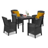 Cumpara ieftin Set mobilier de grădină Malima 4+1, grafit