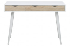 Masa de birou Neptun White/Oak, L110xl50xh77 cm foto