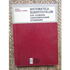 Sistematica substitutelor din Romania contemporana, standard - Manoliu Manea