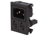 Conector Alimentare AC Soclu Tată 10A 250V IEC 60320