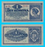 Ungaria (p#57) 1 Korona 1920 UNC &#039;Ministerul de Finanțe&#039; serie: AA023 749771