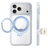 Husa MagSafe pentru Apple iPhone 18 Pro Max / 17 Pro Max, Torras, Ostand O3 Light, Albastra