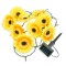 Sir de lumina solara - floare - 2 m - 20 LED-uri alb cald Best CarHome