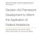 Decision Aid Framework Development to Inform the Application of Federal Assistance: Improving Sharing of Criminal History Record Information for Perso
