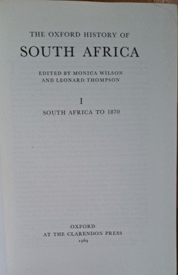 Oxford History of South Africa - Wilson and Thompson vol.I foto
