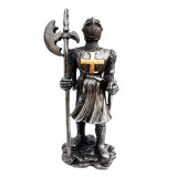 Cumpara ieftin Statueta decorativa, Soldat in armura, Argintiu, 24 cm, 1951G
