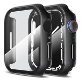 [Pachet 360&Atilde;&sbquo;&Acirc;&deg;] Husa + folie Apple Watch 7 45mm Techsuit Defense, negru