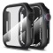 [Pachet 360??A?] Husa + folie Apple Watch 7 45mm Techsuit Defense, negru