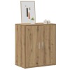 VidaXL Pantofar, stejar artizanal, 60x35x70 cm lemn prelucrat