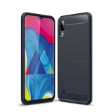 Husa TPU OEM Carbon pentru Samsung Galaxy M10, Bleumarin
