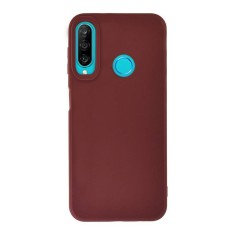 Husa soft silicon compatibila cu huawei p30 lite, matte efect, camera ultra safe, violet foto