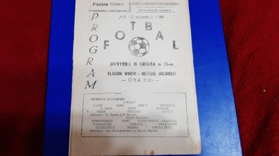 program Flacara Moreni - Metalul Buc. foto