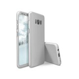 Husa FullBody MyStyle Silver pentru Samsung Galaxy S9 acoperire completa 360 grade cu folie de protectie gratis