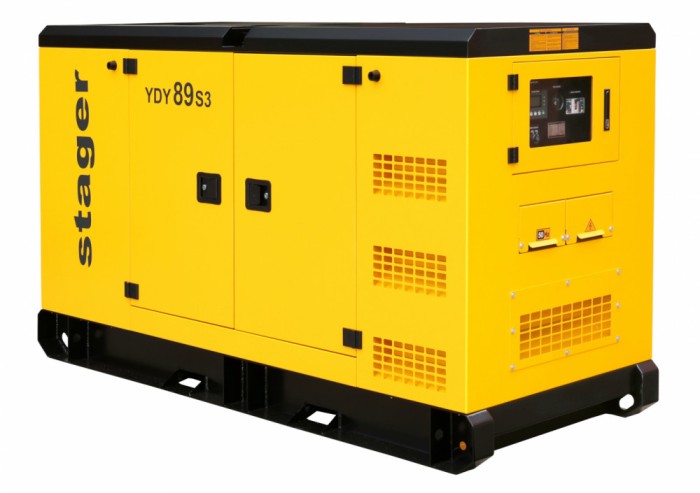 Generator insonorizat Stager YDY89S3, 89kVA, 115A, 1500rpm, trifazat, diesel