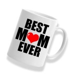 Cana alba personalizata &quot;Best Mom ever&quot;, INOVATIX&reg;. 330ml, Oem