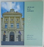 BANCA NATIONALA A ROMANIEI , 140 DE ANI DE LA INFIINTARE , 1880 -2020 , ALBUM FILATELIC ANIVERSAR , TEXT IN ROMANA SI ENGLEZA , 2020, LIPSA TIMBRE !