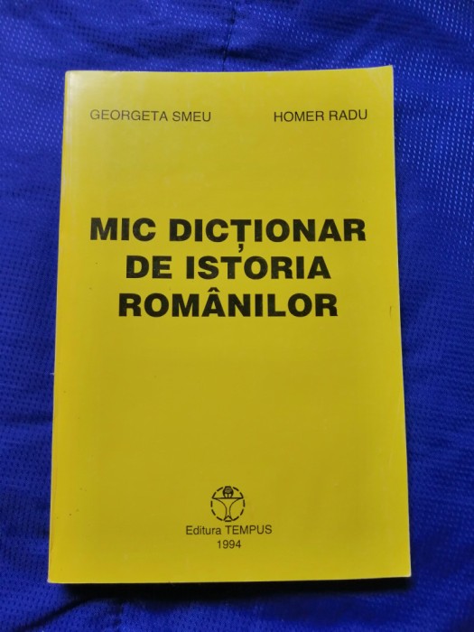 Mic dictionar de istoria romanilor