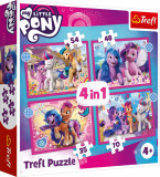 Puzzle Trefl 4 in 1 My little Pony - Poneii Colorati