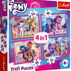 Puzzle Trefl 4 in 1 My little Pony - Poneii Colorati